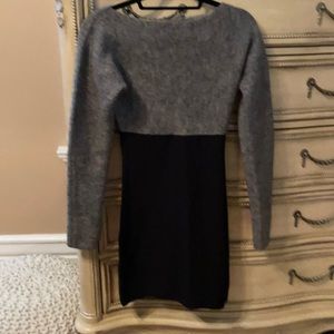 Wool nylon sweater dress